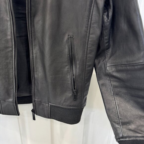 Zara Genuine leather bomber jacket - Men's Small - Picture 7 of 9